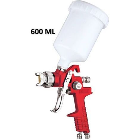 Pneumatische Hvlp-spritzpistole Mit Dreifacher Einstellung, 600 Ml Behälter, 1,4 Mm Düse