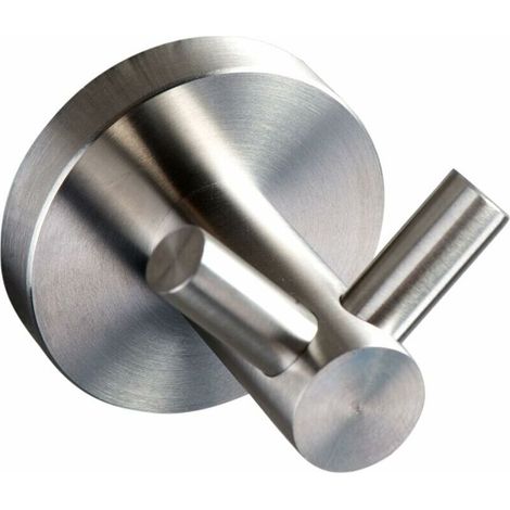 Badzimmer-haken, Kleiderhaken, 304 Edelstahl, Wandmontiert (gebürstetes Silber)