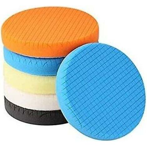 Polierpad, 5 Stück 150mm/6 Zoll Schwamm-polierset Für Autos, Polierer-puffer-pad/für Ro/da Dual-action-poliermaschine