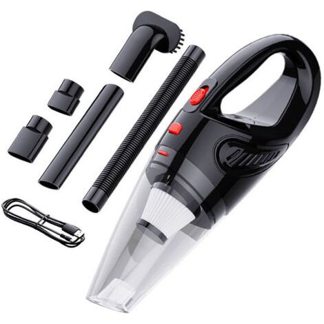 Tragbarer Handstaubsauger, 120w 32000u/min Wiederaufladbarer Starker Auto-staubsauger Für Zuhause, Mini Kabelloser Tischstaubsauger Mit Waschbarem Filter/düsen/3h Schnellladung/30min Laufzeit