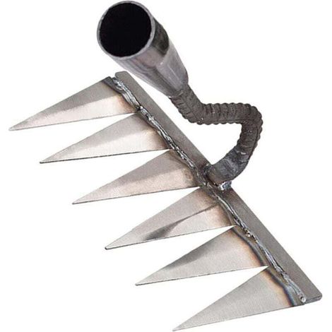 Jät-rechen, Garten 7 Zinken, Blattzinken, Aus Kohlenstoffstahl, Rasen, Bodenlockerer, Robuster Besen, Zum Lösen Von Unkraut