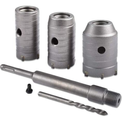 Bohrkrone, 30 Mm, 40 Mm, 50 Mm Bohrkrone-set, Betonbohrer 350 Mm Verlängerungsstange (rundgriff)