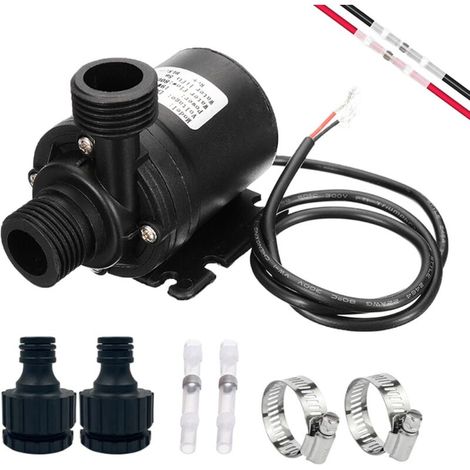 12v Wasserpumpe, Mini Tauchpumpe Mit Bürstenlosem Motor 800l/h 5m, Wasserpumpen Für Die Wasserzirkulation Im Pool, Solarbrunnen, Aquarium, Teich Und Becken