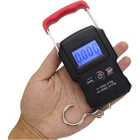 Balance A Hängewaage, Doppelte Präzision, Lcd-bildschirm Mit Hintergrundbeleuchtung, 50kg / 5g