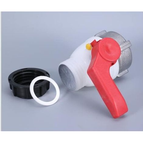 Kugelventil 1000l, Absperrklappe Dn50 Mit Schwimmender Mutter 75mm Aus Aluminium Für 1000-liter-ibc-tank, Säure- Und Laugenbeständiges Kugelhahnventil (1 Stück)