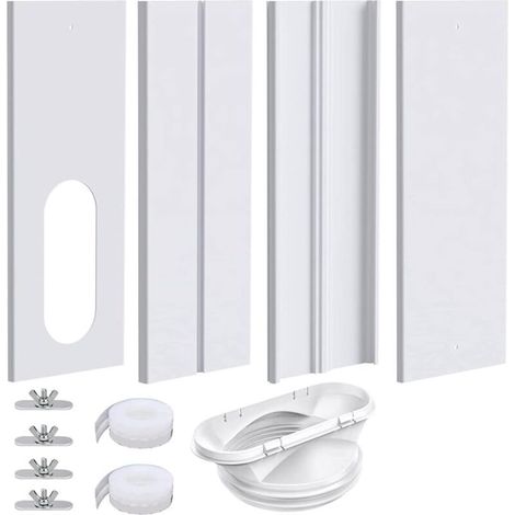Fenster-kit Für Tragbare Klimaanlagen Mit 2-in-1-kupplung, Universelle Fensterlüftung Für Ac-schläuche Mit 5,1 Zoll/5,9 Zoll Durchmesser