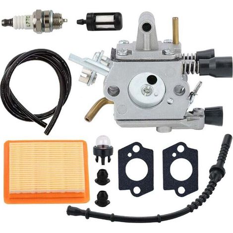 Vergaser Für Stihl Fs120 Fs200 Fs250 Fs300 Fs350 Fr350 Freischneider, Fs 250 Ersatzteile Vergaser-kit Mit Luftfilter, Dichtung, Zündkerze, Primerpumpe