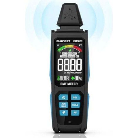 Emf-zähler, 5-in-1, Wiederaufladbarer Digitaler Detektor Für Elektromagnetische Felder Zur Erkennung Von Ef-, Rf-, Mf- Und Wifi-signalen