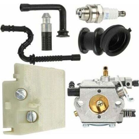 Vergaserkit Für Stihl 026 Ms260 Ms240 240, Ausgestattet Mit Einem Walbro Wt-194 Vergaser, Zündkerzen, Luftfilter Und Trimec Motor.