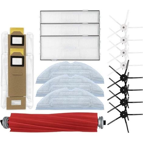 Zubehör Für Staubsauger Hauptbürste Für Staubsauger Ersatz-seitenbürste Staubbeutel Hepa-filter Reinigungstuch Teile Roborock S7 T7s T7plus (farben: 17 Stück)