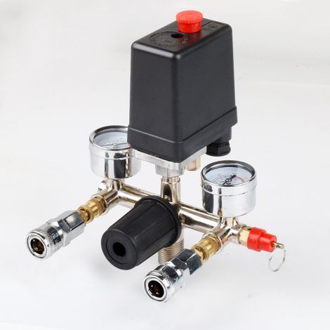 Druckschalter Und Kompressorschütz 230 V Druckschalter Gasventil Ansaugkrümmer Kompressorsteuerung Regler Manometer Einstellung