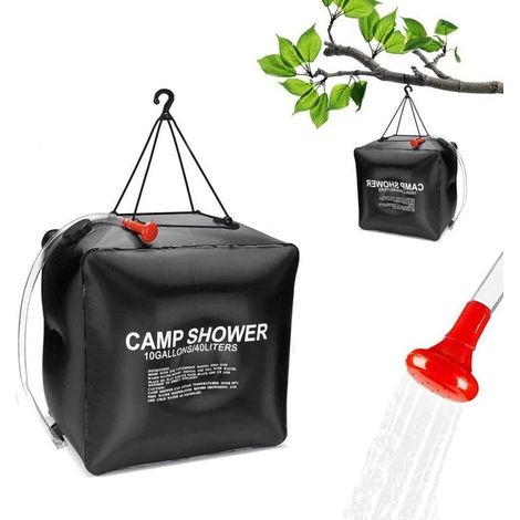 Solar-duschbeutel Für Camping, Tragbarer Campingduschbeutel, 40 L, Geeignet Für Outdoor-camping Und Reisen