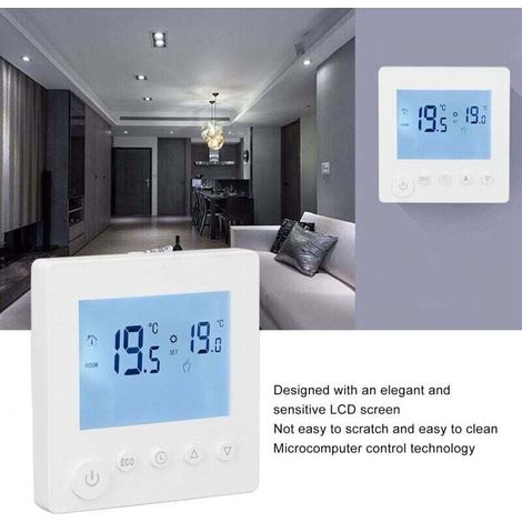 Intelligenter Thermostat Für Die Warmwasserheizung, 3a Temperaturregler Mit Lcd-anzeige Aus Abs Für Den Hausgebrauch, 95-240v