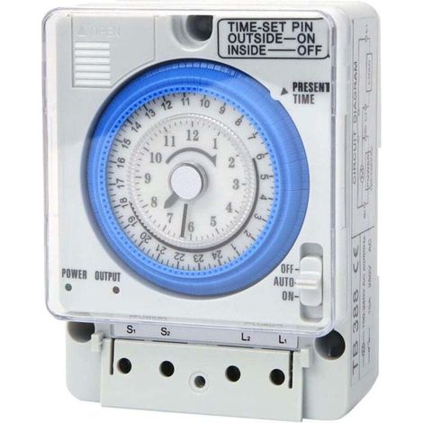Mechanische Zeitschaltuhr 250vac 16 A 24 Stunden, Universelle Analoge Mechanische Uhr