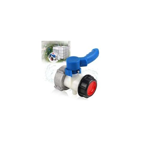 Hahn Für 1000l Ibc-container, Adapter Dn50 (75mm), Ibc-container-anschluss, Entleerungshahn, Ibc-tank-adapter, Schmetterlingsventil