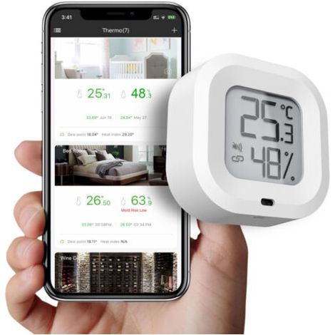 Drahtloser Bluetooth-thermometer- Und Hygrometer-sensor Mit Alarmbenachrichtigung
