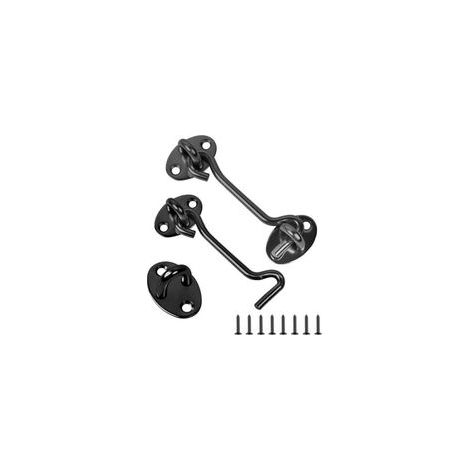 Crochet Porte, 2er-set Scheunentor-haken, 3 Zoll Haken Und Ösen-verschluss, Kabinenhaken Aus Edelstahl, Innentürverriegelung Mit Montageschrauben