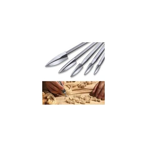 5-teiliges Set Holzgravurfräser, Schnitzwerkzeuge Für Rotationswerkzeuge Mit 1/8-zoll-schaft, Universell Passend Für Drehwerkzeuge