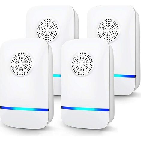 4er-pack Ultraschall-abwehrgerät, Steckdosen-ultraschall-mäuse- Und Mückenabwehr, Tragbares Elektrisches Ultraschall-gerät Gegen Mäuse, Ratten, Mücken, Kakerlaken Und Spinnen Für Den Innenbereich