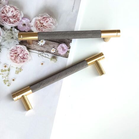 2er-set Moderne Goldene Schrankgriffen, Lochabstand 160 Mm, Küchenschrank-türgriffe, Vintage-griffe Für Küchenschränke, Kommode, Schrank (goldgrau)
