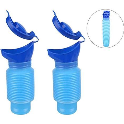 2er-set 750 Ml Tragbare Und Faltbare Notfall-urinale Für Männer Und Frauen, Für Reisen, Autofahrten, Camping, Auto, Toilette, Für Kinder Und Senioren