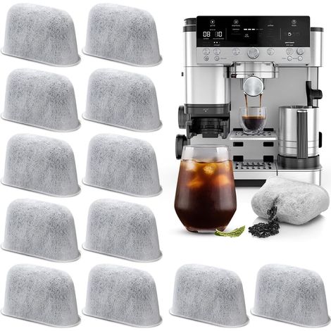 Satz Mit 12 Filterelementen Aus Vliesstoff Für Kaffeemaschinen Der Modelle Ninja Es601, 655, 701 – Ersatzkartuschen – Aktivkohlefiltertechnologie – Ersatz-wasserfilter