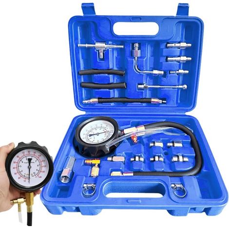 Kraftstoffdruckmesser 0-140 Psi, Tu-114 Kraftstoffdruck-testkit, Drucktestkit Für Einspritzpumpen, Diagnosewerkzeug Für Benzin Bei Autos, Lastwagen, Motorrädern