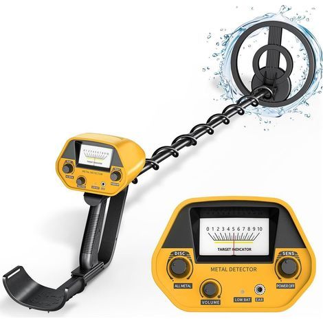 Hochpräziser 25-cm-metalldetektor Mit Verstellbarer Höhe, Batteriebetrieben, Wasserdichte Suchspule Für Professionelle Metalldetektoren, Geeignet Für Kinder Und Erwachsene.