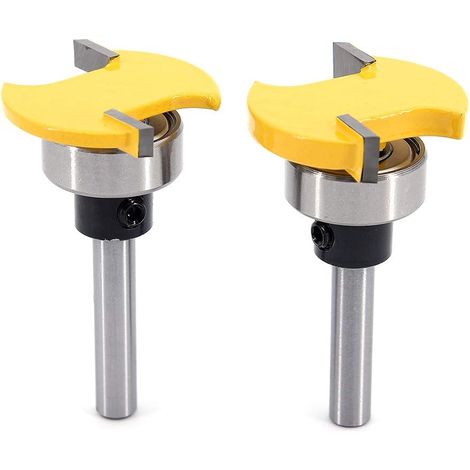 2 Stück Oberlager-fräser Mit 6 Mm Schaft, Nutenfräser, Holzfräser