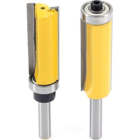 8 Mm Bündigfräser, Extra Lange Fräser, Kopierfräser Mit Oberem Lager + Kopierfräser Mit Unterem Lager