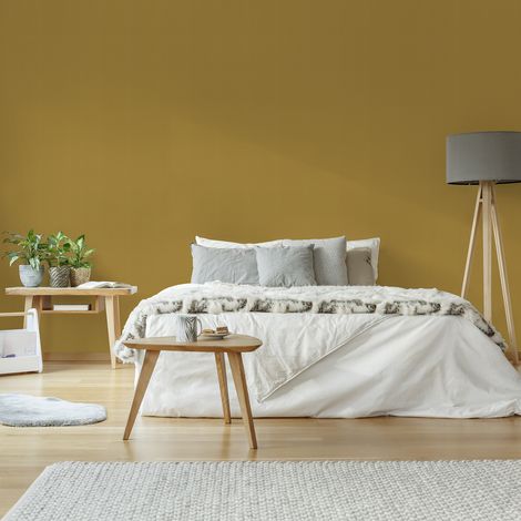 Vliestapete Velvet Uni 1005 X 52cm Ocker