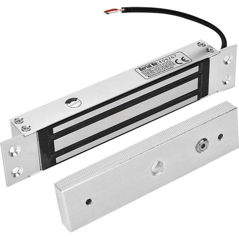 Elektromagnetisches Schloss 180 Kg – Langlebiges Aluminium – Haltekraft 180 Kg – Gleichspannung 12v – Für Holz-, Glas- Und Metalltüren