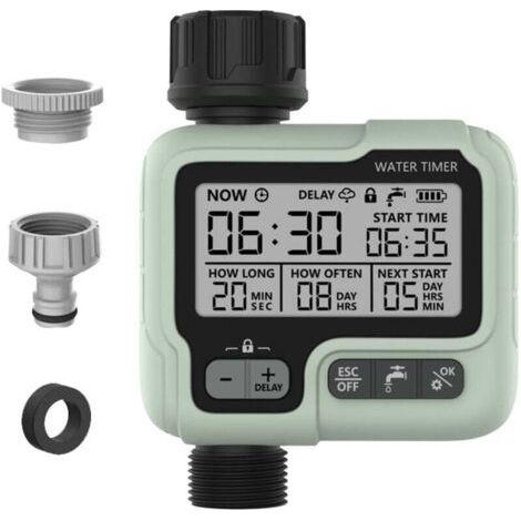 Automatische Bewässerungssteuerung Für Den Garten, Outdoor-bewässerungscontroller, Sprinkler-timer, Grün, 1712,555,5 Cm