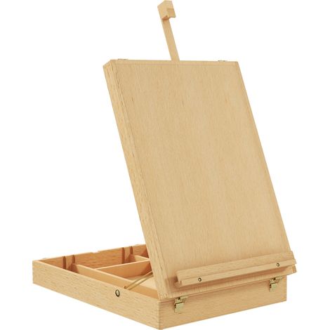 Hölzerner Tisstaffel Für Leinwand Bis 61 Cm, Buchenholz, Klappbares Zeichenbrett, Naturholz
