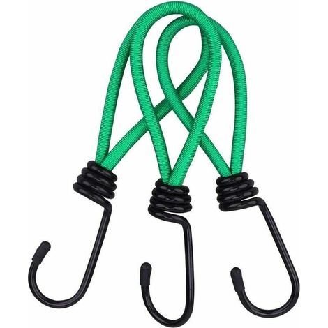 16 Stück Elastische Spanner Mit Haken, Zelt-hakenspanner, Camping-zelt-spanngurt Aus Gummi, Für Camping, Planen, Vordächer, Zelte – Grün