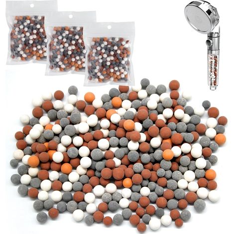 Anti-kalk Für Dusche, Kalkfilter, 4er-pack Duschkopf-ersatz Gegen Kalk, Mineralische Duschperlen, Negative Ionen Mineralische Duschperlen