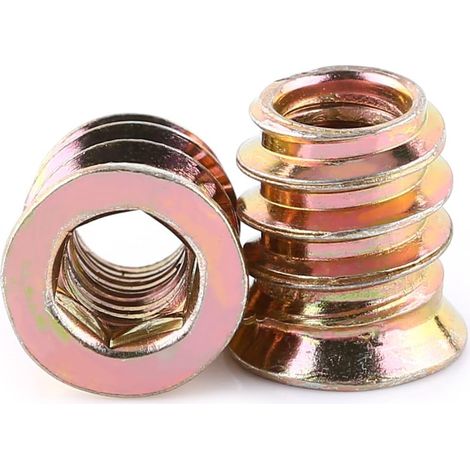 20er-pack M6 Sechskantmuttern Aus Zinklegierung, Gewindeeinsatz-muttern Aus Zinklegierung Sortiment (m6 13mm) - Rw Sechskantmutter