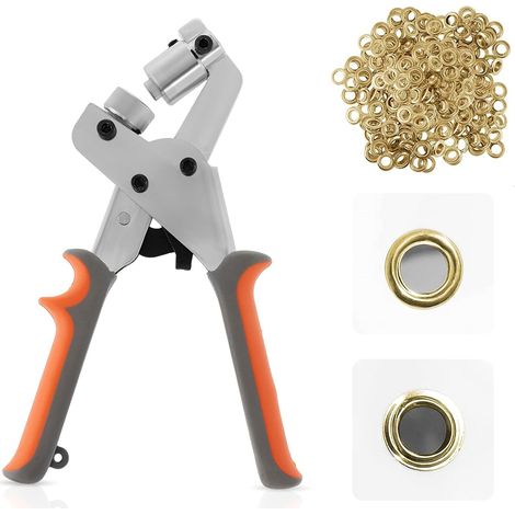 Ösen-tool-set, Ösenpresse, Ösenzange, Manuelles Set Mit 300 Goldenen 10,5 Mm Ösen, Tragbare Metallösen Für Gürtel, Bastelarbeiten Und Poster