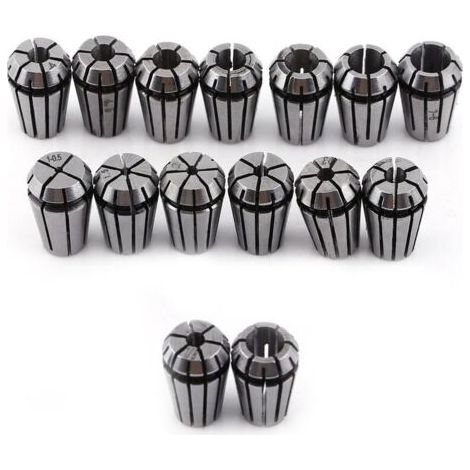 15-teiliges Set Er11 Spannzangen Für Cnc-werkzeuge, Schleifmaschinen, Gravur- Und Fräsmaschinen Sowie Drehmaschinen