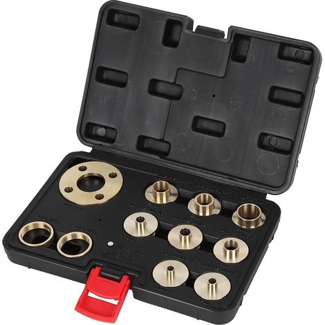 Fräser-führungssatz, 11-teiliges Zoll-router-schablonen-set Aus Messing, Mit Adapter Für Spannmutter Und Etui