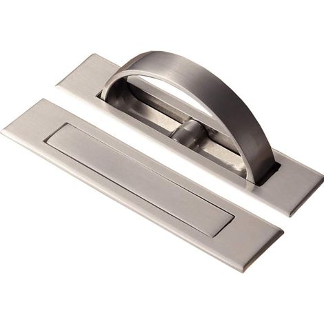 2er-set Unsichtbare Griffe Aus Zinklegierung Für Schubladen, Möbelzubehör, Türen, Schränke, Tatami Und Schubladen (nickel)