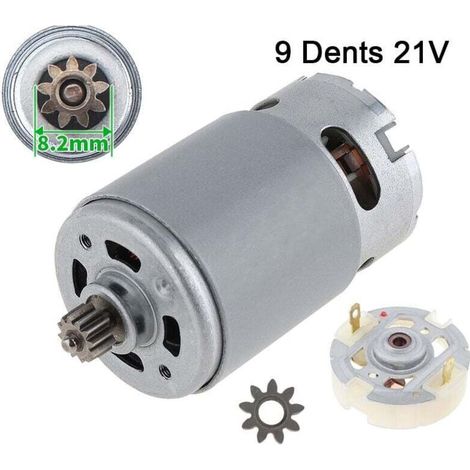 Cc Rs550 Motor Mit 9 Zähnen - Bürstenmotor - 21 V, Mit Einem 9-zahn-ritzel Und Bürstenhalter.