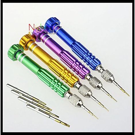 Hi-q 5-in-1 Präzisions-torx-schraubendreher Für Die Reparatur Von Uhren, Handys, Iphone 4 5 6 6s Samsung Galaxy /p00275