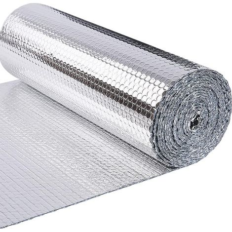 Doppelschichtige Wärmeisolierende Folie Aus Aluminium, Silberfarben, 0,6 X 3 M, Ein Stück, Ideal Für Fenster Und Heizkörper Im Auto.