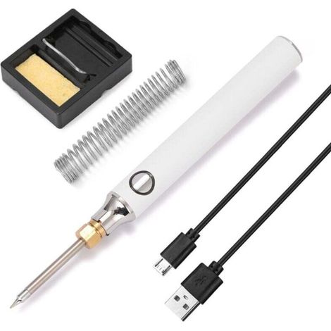 Handskit – Usb-lötkolben, Elektrisches Kit Mit Einstellbarer Temperatur 5v 8w Mit Halterung