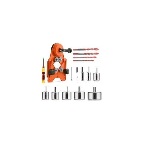 Set Aus 16 Diamantbeschichteten Bohrern Für Fliesen, Glas, Keramikziegel Und Porzellan