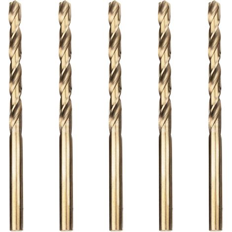 5 Stück 5,0 Mm Spiralbohrer Professional Metallbohrer Aus Edelstahl, Din 338 Standard
