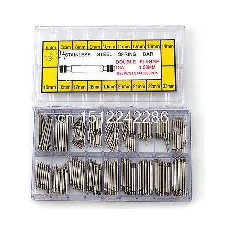 360 Stück Uhrmacher-uhren Werkzeug Zur Reparatur Von Federstangen 8 Mm-25 Mm Neu Ww