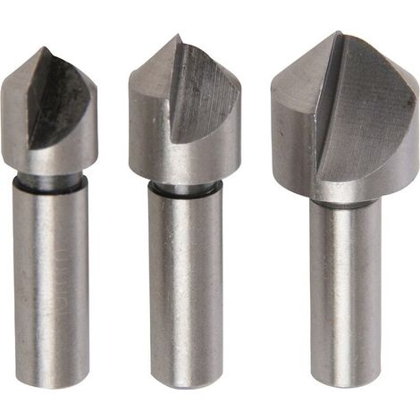 Kegelfräser Aus Stahl, Sortiert, 3-teilig, Silverline