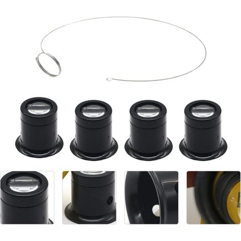 1 Satz Augenmaske, Lupe, Juwelier-monokel, Trinkgläser, Schmuckrestaurator, Schmuckwerkzeuge, Vergrößerungsspiegel, Uhrenreparatur, Lupe, Register, Ring In A